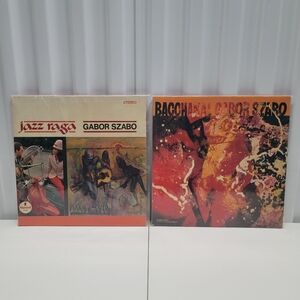 Lot Of 2 Gabor Szabo Albums Vinyl LP: "Jazz Raga" Impulse! & "Bacchanal" Skye